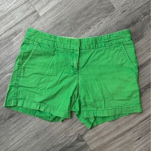 🐿️ J.Crew Green Chino Shorts – Size 6